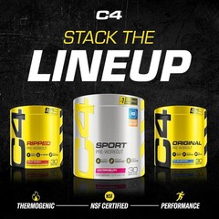 C4 Sport Pre Workout Powder Fruit Punch – NSF Certified for Sport | 30 Servin…
