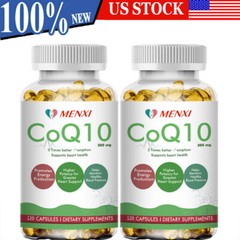 Coenzyme Q-10 COQ 10 Caps Heart Health Support, Increase Energy & Stamina 2Packs