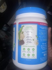 Organic Vegan Protein Powder, Birthday Cake – 21g Plant Based Protein, 7g Pre…