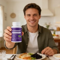 Advanced Elvera Elderberry Gut Support Complex – Organic Black Elderberry Soft C