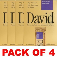 David High Protein Bars Blueberry Pie 4- 2.19 Bars oz in a Box – 4 PACK