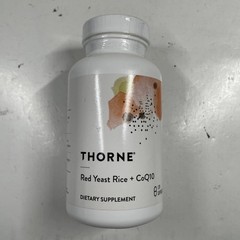 THORNE Red Yeast Rice + CoQ10 – 120 Capsules – EXP 6/2027 New/Sealed