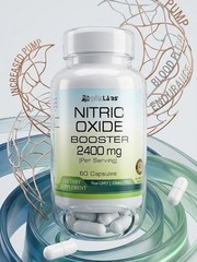 Nitric Oxide Booster Capsules 2400mg Per Serving – 60 Caps