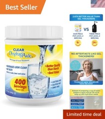 Clear Thickener Powder – 400 Servings – Instant Thickener for Liquids and Foo…