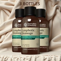 3BOTTLES Nature’s Sunshine Lymphatic Drainage – Immune Support, Cleanse & Detox