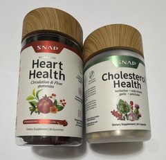 SNAP Heart Health Gummies & Cholesterol Health Bundle 60 Count New Sealed