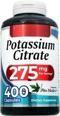 Potassium Citrate 275mg 400 Caps GMP Good Manufacturing Process