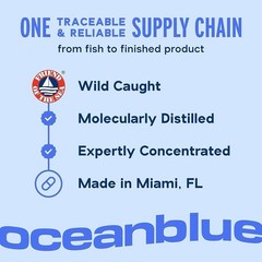 OceanBlue Omega-3 2100mg Fish Oil 60 Softgels EXP 9/28 FAST SHIPPING