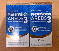 Pack of 2 Bausch + Lomb PreserVision AREDS 3 Eye Vitamins Soft gels 90 per pack