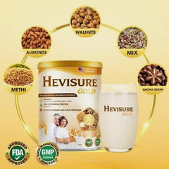6 Tin Hevisure Gold Diabetic Milk Stabilize Blood Sugar Plant-Based 400g