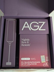 New- AGZ – Nightly Sleep Support 30 Packets + Frother – Mixed Berry