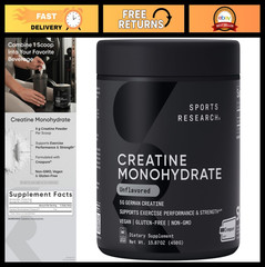 Creatine Monohydrate Powder – 5g German Creatine, Lean Muscle Gain, Workout Reco