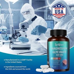 Magnesium Glycinate 500mg-60/120/240Capsule For Sleep Stress Relief Support Bone