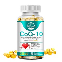 CoQ10 200mg capsule Q10 C0q 10 Coenzyme Cardiovascular Heart Health 2 x 120Pills