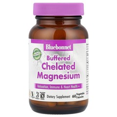 2 X Bluebonnet Nutrition, Buffered Chelated Magnesium, 60 Vegetable Capsules (2