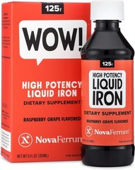 NovaFerrum Wow | 125 High Potency Liquid Iron Supplement | Liquid Iron for Adult
