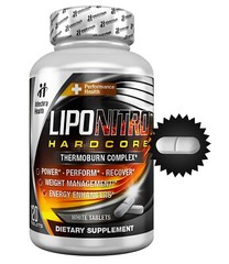 LIPONITRO DIET PILLS with Max Energy THERMOBURN COMPLEX 120 Tablets