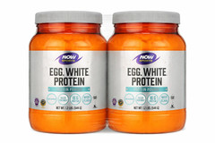 NOW Foods Egg White Protein Unflavored 1.2 lbs 2 Pack Total 2.4 lbs Pure Albumin