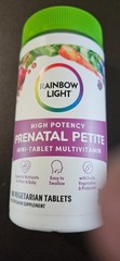 2 Bottles Rainbow Light Prenatal Mini-Caplets Real Food Based 180 ct Each