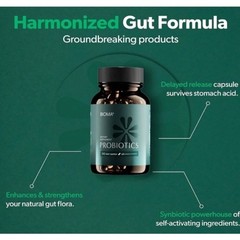 BIOMA Synbiotic Probiotics Gut Health Pre Pro Postbiotics 60 Caps