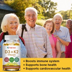 Vitamin D3 10000 IU + K2 MK7 250mcg tablets Immune support strong bones 10-120Pc