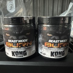 Lot of 2 Beast Pre Workout Peach Sangria Kong Energy Fat Burner 7.9 oz Exp 12/26