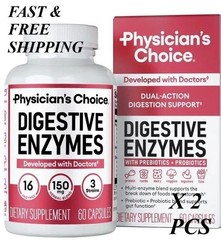 Physician’s CHOICE Digestive Enzymes – Multi Enzymes, Organic Prebiotics – 60 CT