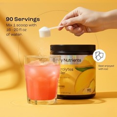 KEY NUTRIENTS Multivitamin Electrolytes Powder Tropical Peach Mango 90 Servings