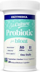 Enzymedica, SubCulture Probiotics for Gas & Bloating, 50 Billion CFU 30 Capsules