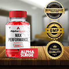 (5 Pack) Alpha Surge Gummies, Alpha Surge Daily High Drive Support (300 Gummies)