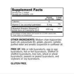Qunol Mega CoQ10 Ubiquinol 100 mg., 120 Softgels, exp 10/2026 or better