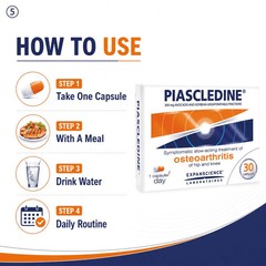 Piascledine 300mg 30`s Capsules Anti Rheumatic Osteoarthritis Joint Pains