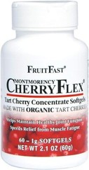 100% Red Tart Organic Cherry Concentrate Supplement 60 Count Non-GMO Gluten Free