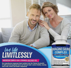 90 Capsules 1000mg Magnesium 8-Month Provision complex Glycinate