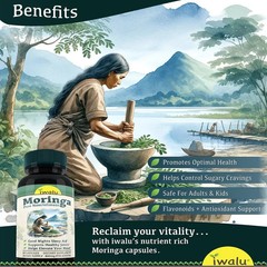 Organic Moringa Leaf | Best Supplement Capsule Pill Men Women FREE SHIP