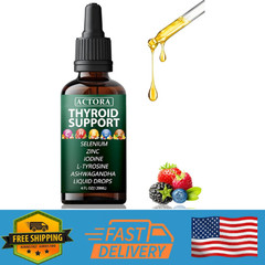Savari Actora Thyroid Support Liquid Drops 4oz Selenium Zinc Iodine