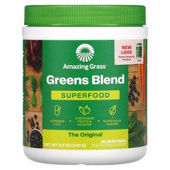 Amazing Grass Green Superfood Original 8 5 oz 240 g All-Natural, Gluten-Free,