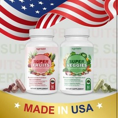 NutriSold Veggies and Fruits Supplements – 90 ct each – 05/2028