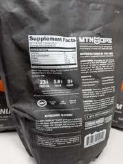 MTN OPS Magnum Clear Protein Powder Blue Raspberry Coconut 1.26 Lbs Lot Of 4