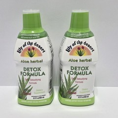 Lily of the Desert Aloe Herbal Detox Formula 32 fl. oz Each (Pack of 2)
