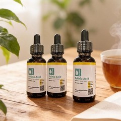BUY 2 GET 1 FREE California Gold Nutrition Folinic Acid Alcohol 1oz/30ml- 3 Pack