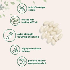 R-alpha Lipoic Acid 600mg with MCT Oil, 120 Softgels, Antioxidant Support