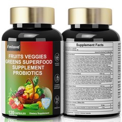 70 Fruits and Veggies Whole Food Supplement with Superfood & 5 Probiotic Strains