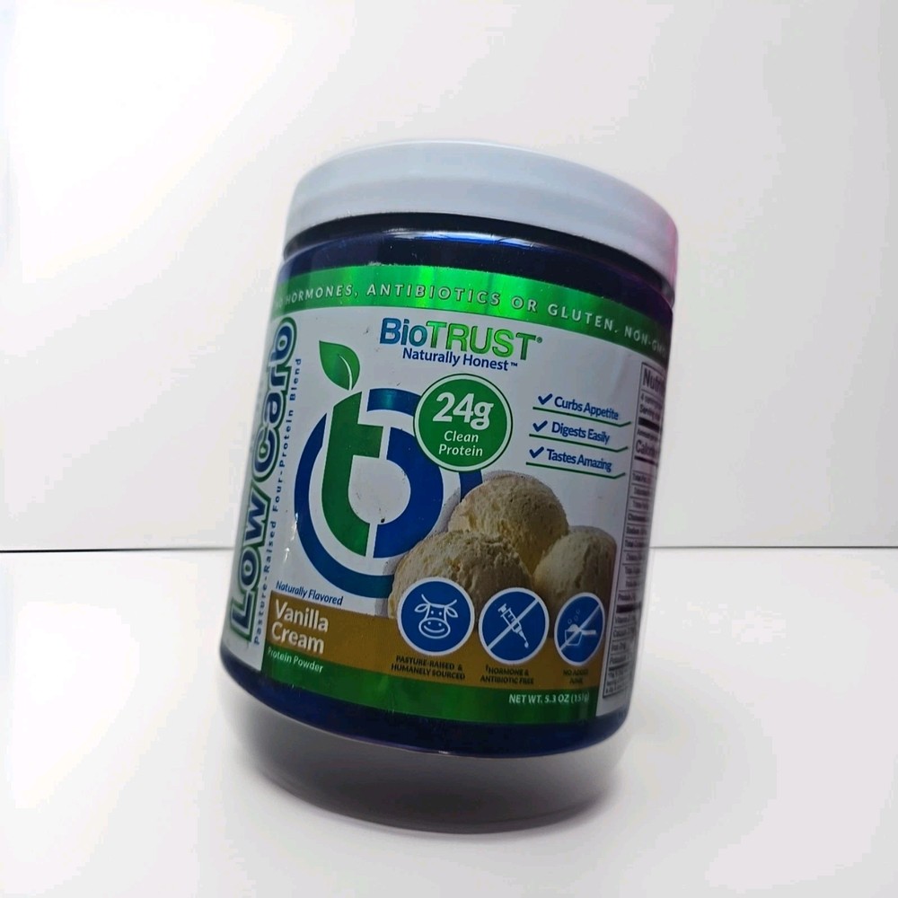Bio Trust Low Carb 24g Clean Protein Vanilla Cream NET WT 5.3 OZ