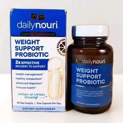 Nouri Weight Health Probiotic Weight Management Supplement 30 Softgels Exp 7/27