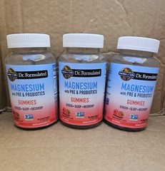 3 Magnesium Gummies with Pre & Probiotics Garden Of Life Lot Of 3