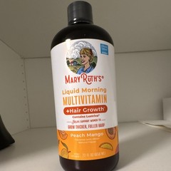 MaryRuth’s Liquid Multivitamin Lustriva Hair Growth Peach Mango 22 fl oz