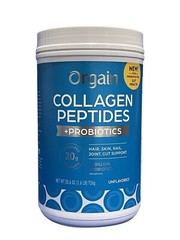 Orgain Collagen Peptides + Probiotics. Unflavored, 1.6 Pounds.20gm