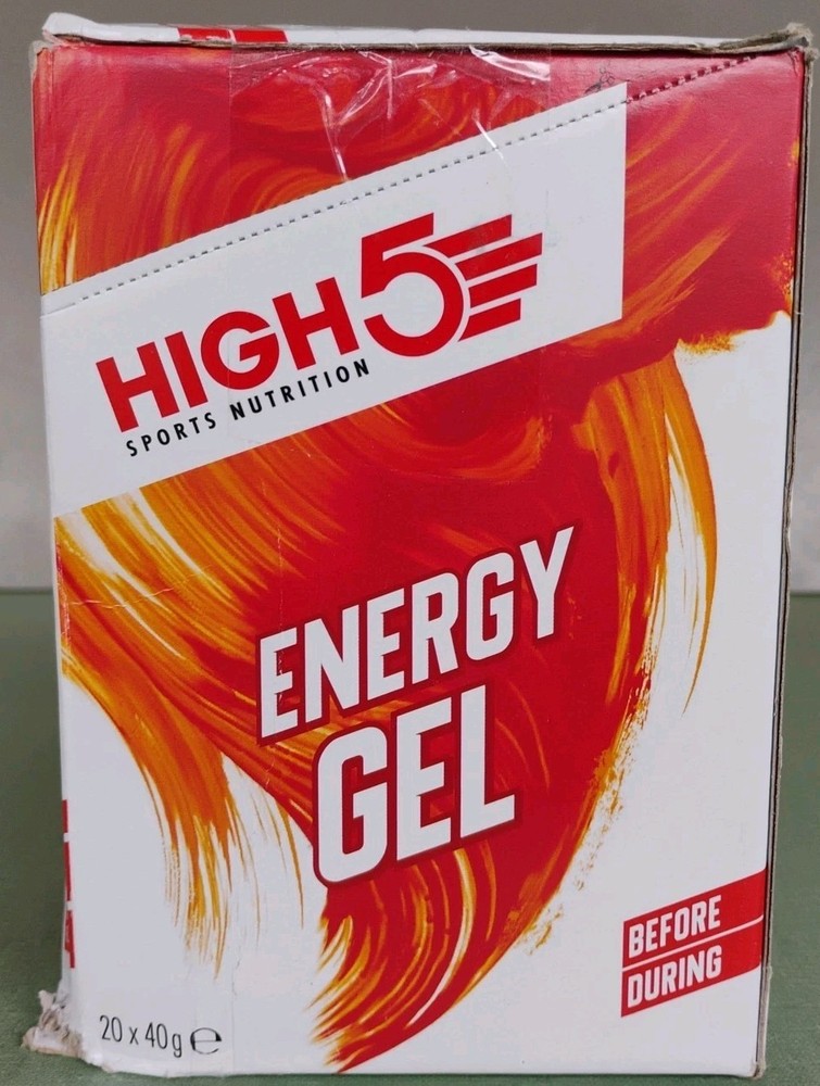 HIGH5 Energy Gels 40g Box of 20 Berry Exp 10/2026 Damaged Box