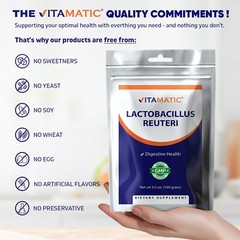 Vitamatic Lactobacillus Reuteri Probiotic Powder – Digestive Support – 100 Gr